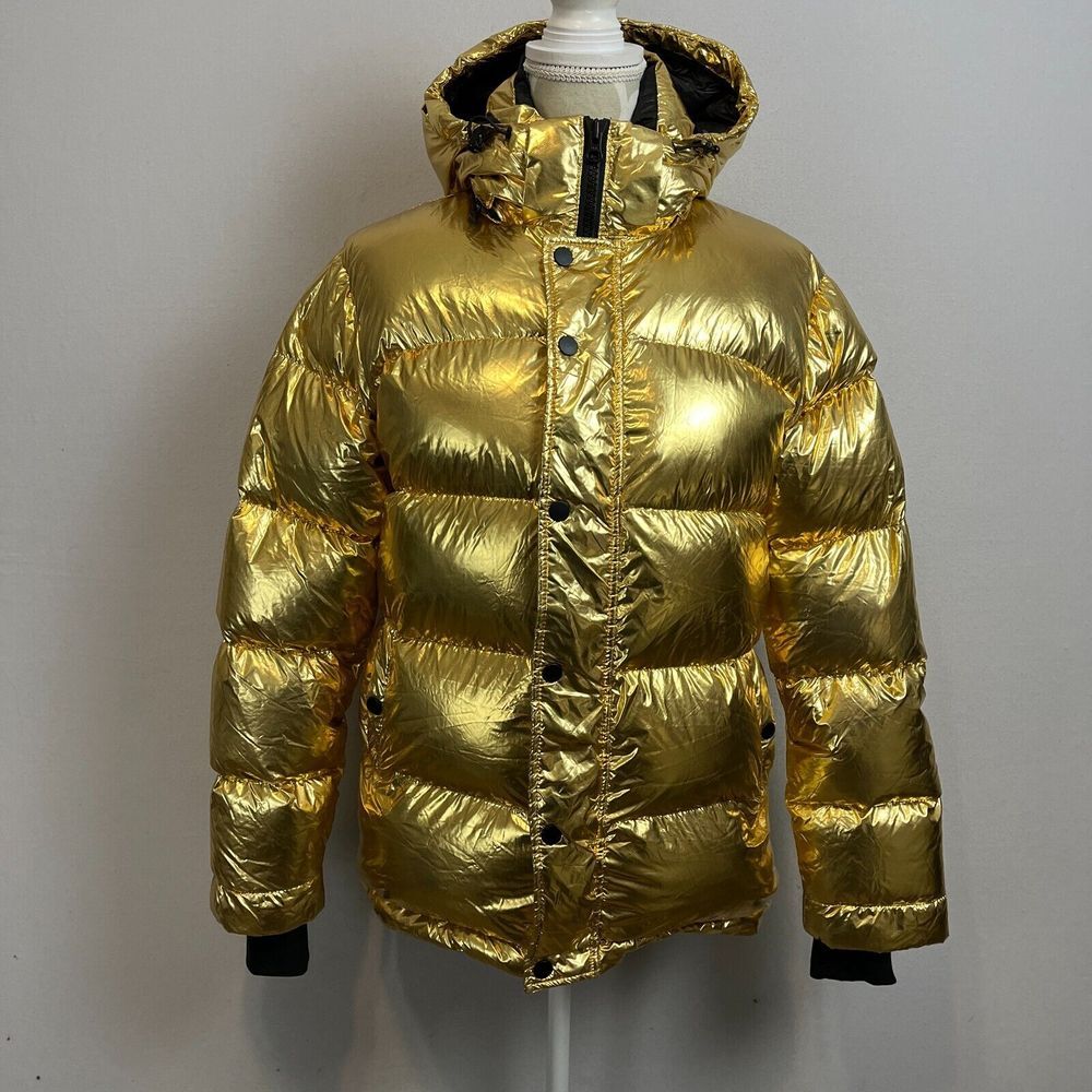 TNA Metallic Gold Puffer Jacket - Picture 15 of 16